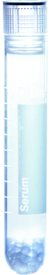 Sample tube, Serum CAT, 10 ml, cap white, (LxØ): 95 x 16.8 mm, with print