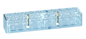 Ständer, PC, Rastermaß: 10 x 2, passend für Röhren bis 26 mm Ø