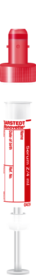S-Monovette® Soro CAT, 4 ml, tampa vermelha, (CxØ): 75 x 13 mm, com etiqueta de papel