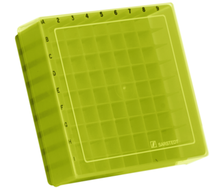 Boîte de conservation, couvercle coiffant, PP, format : 9 x 9, pour 81 récipients