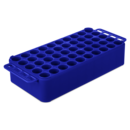 Block Rack D17, Ø opening: 17 mm, 5 x 10, blue, with handle