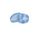 Placa de Petri, 35 x 10 mm, transparente, com saliências de ventilação