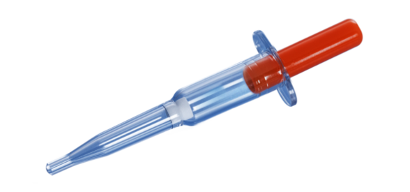 Minivette® POCT Lithium Heparin LH, 100 µl, Stößel orange, Farbcode EU, 200 Stück/Beutel