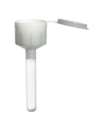 Colector de líquido tisular, longitud: 112 mm, PP, tubo 75 x 13 mm con recipiente embudo