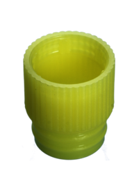 Push cap, yellow, suitable for tubes Ø 13 mm