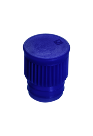 Bouchon pression, bleu, compatible avec tubes Ø 15,7 mm