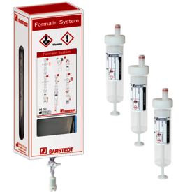 Juego de formol, solución de formol tamponada 450 ml, S-Monovette® 25 ml