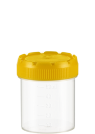 Multi-purpose container, 70 ml, (LxØ): 55 x 44 mm, graduated, PP, transparent
