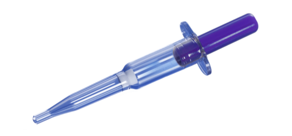 Minivette® POCT EDTA K3E, 100 µl, plunger violet, colour code ISO, 200 piece(s)/bag