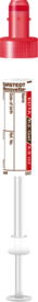 S-Monovette® EDTA Gel K2, 4,9 ml, tampa vermelha, (CxØ): 90 x 13 mm, com etiqueta de papel