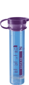Microtube EDTA K3, 1,3 ml, bouchon pression, ISO