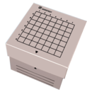 Boîte de conservation, couvercle coiffant, carton, format : 7 x 7, pour 49 récipients