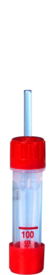 Microvette® 100 Serum CAT, 100 µl, cap red, flat base