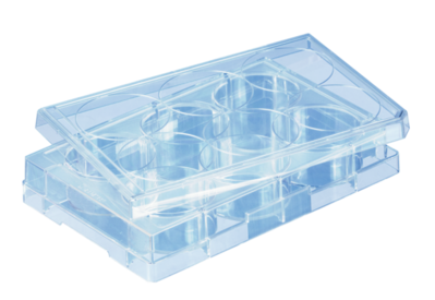 Plaque de culture cellulaire, 6 puits, surface : BIOFLOAT™, fond plat