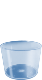 Vaso multiuso, 26 ml, (LxØ): 45 x 70 mm, PP, transparente