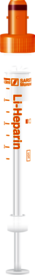 S-Monovette® Heparina de litio LH, 4,9 ml, cierre naranja, (LxØ): 90 x 13 mm, con etiqueta de plástico