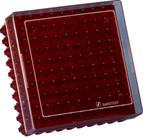 Cryobox, 132 x 132 x 53 mm, format: 10 x 10, for 100 collection tubes