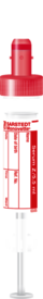 S-Monovette® Soro CAT, 5,5 ml, tampa vermelha, (CxØ): 75 x 15 mm, com etiqueta de papel