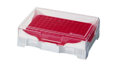 IsoFreeze® PCR Rack, PP, format: 12 x 8, suitable for 0.1 ml and 0.2 ml PCR tubes, PCR strips and PCR plates