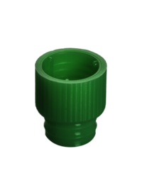 Push cap, green, suitable for tubes Ø 12 mm