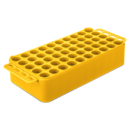 Block Rack D17, Ø opening: 17 mm, 5 x 10, yellow, with handle