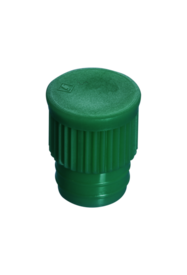 Bouchon pression, vert, compatible avec tubes Ø 15,7 mm