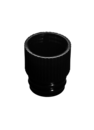Push cap, black, suitable for tubes Ø 13 mm