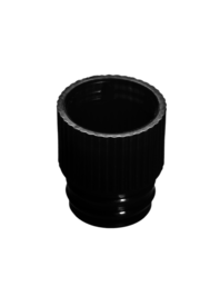 Eindrückstopfen, schwarz, passend für Röhren Ø 13 mm