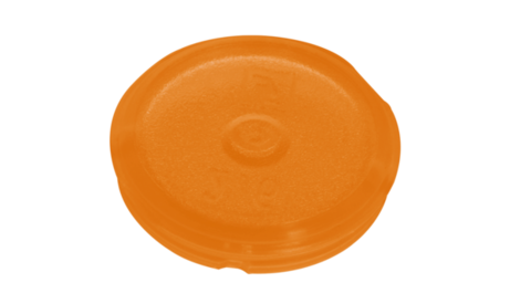 Colour-coded inserts, yellow, PP, suitable for screw caps 65.712.xxx