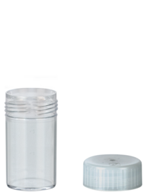 Tube avec bouchon à vis, 25 ml, (L x Ø) : 54 x 28 mm, PP