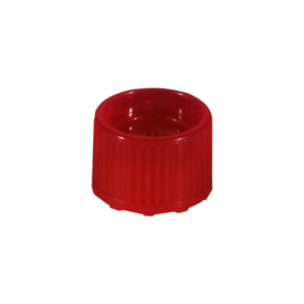 Screw cap, red, suitable for tubes Ø 15.3 mm