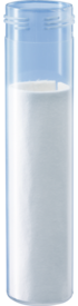 Schutzgefäß, transparent, Bauform: rund, mit Saugeinlage, Länge: 126 mm, Ø Öffnung: 30 mm, ohne Verschluss