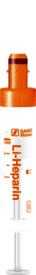 S-Monovette® Lithium Heparin LH, 2,6 ml, Verschluss orange, (LxØ): 65 x 13 mm, mit Kunststoffetikett