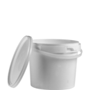 Bucket, 2 l, (ØxH): 154 x 180 mm, white, PP