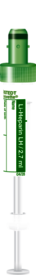 S-Monovette® Heparina de lítio LH, 2,7 ml, tampa verde, (CxØ): 75 x 13 mm, com etiqueta de papel