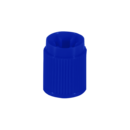 Screw cap, HD-PE, blue, for tubes Ø 13 mm