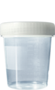 Container with screw cap, 100 ml, (ØxH): 57 x 76 mm, PP, transparent