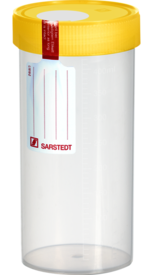 Becher multi-usage, 420 ml, (L x Ø) : 150 x 70 mm, gradué(e), PP, transparent, avec étiquette de sécurité