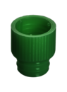 Push cap, green, suitable for tubes Ø 11.5 and 12 mm
