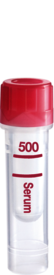 Microvette® 500 Soro CAT, 500 µl, tampa vermelha, fundo plano