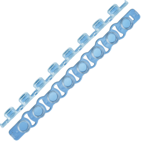 PCR strip of lids, Biosphere® plus, PP, highly transparent, flat cap