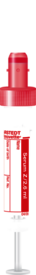 S-Monovette® Soro CAT, 2,6 ml, tampa vermelha, (CxØ): 65 x 13 mm, com etiqueta de papel