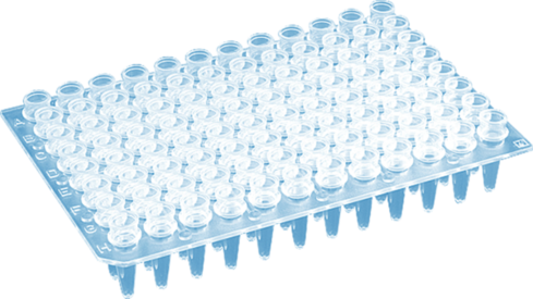PCR plate without skirt, 96 well, transparent, High Profile, 200 µl, Biosphere® plus, PP