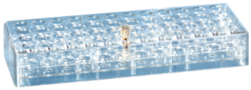 Rack, PC, format: 12 x 4, suitable for tubes, S-Monovette® 15 mm and 13 mm Ø