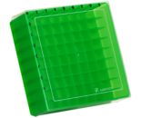 Storage box, slip-on lid, PP, format: 9 x 9, for 81 collection tubes
