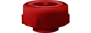 Screw cap, red, suitable for Mailing container 126 x 30 mm