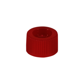 Tapón de rosca, rojo, adecuada para tubos 82 x 13 mm
