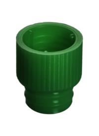 Push cap, green, suitable for tubes Ø 11.5 and 12 mm