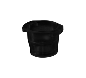 Cap, black, suitable for tubes Ø 10-17 mm