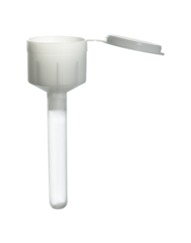 Drop collector, length: 112 mm, PP, tube 75 x 13 mm with funnel cup